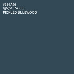 #334A56 - Pickled Bluewood Color Image